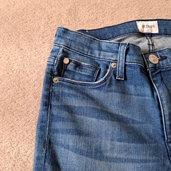 Hudson Jeans Tilda Mid Rise Womens 28 Blue Cigarette Denim - Picture 3 of 16